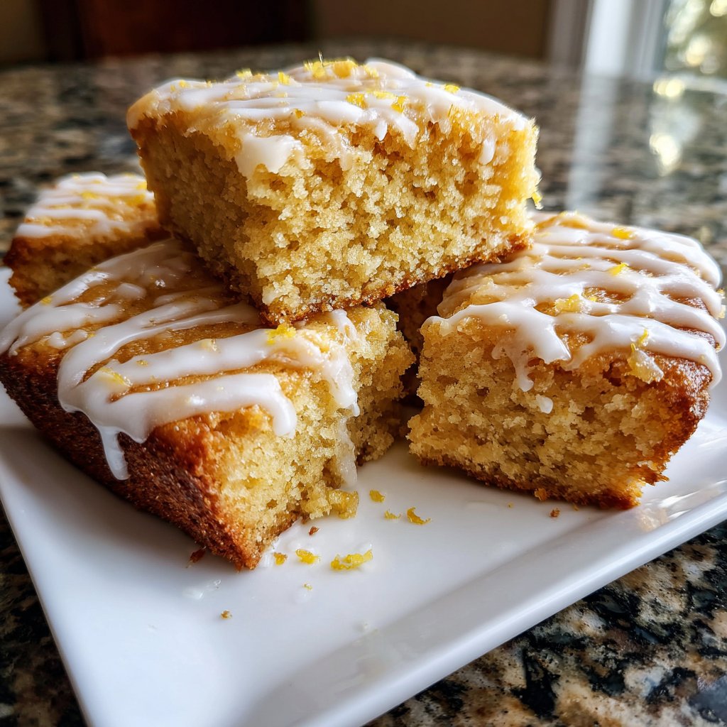 Zitronenkuchen mit Joghurtglasur