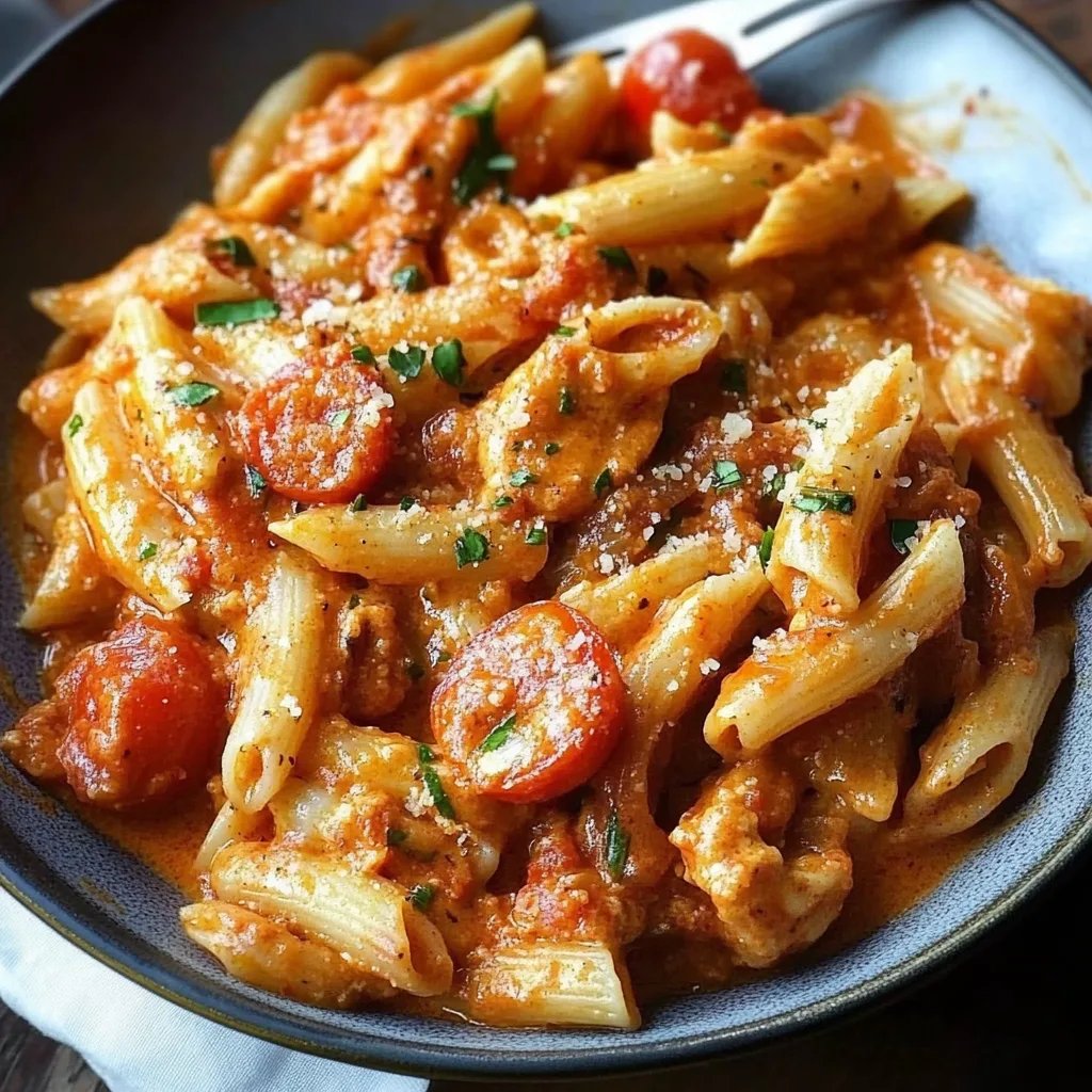 Cremiges Hähnchen all'Arrabbiata