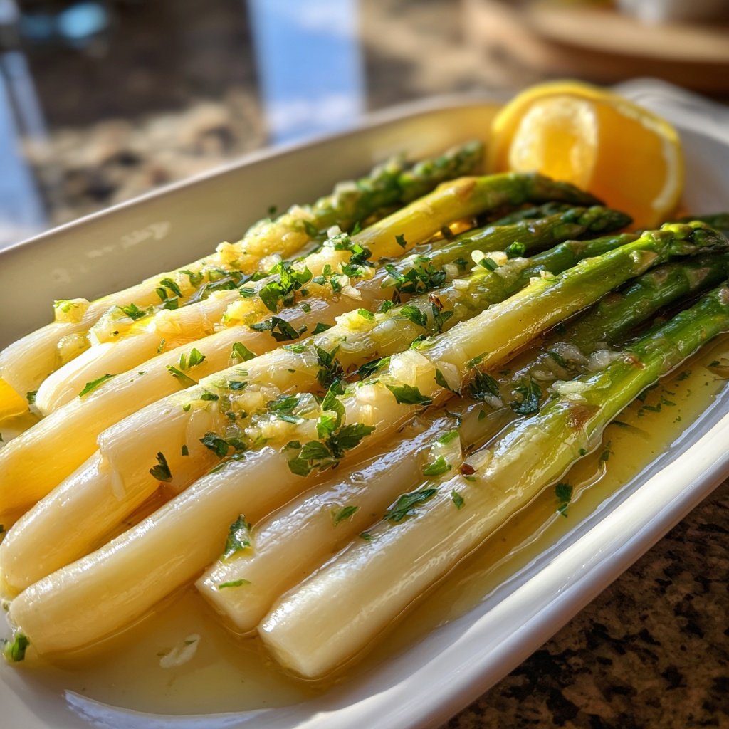 Grüner Spargel Mit Zitronensauce