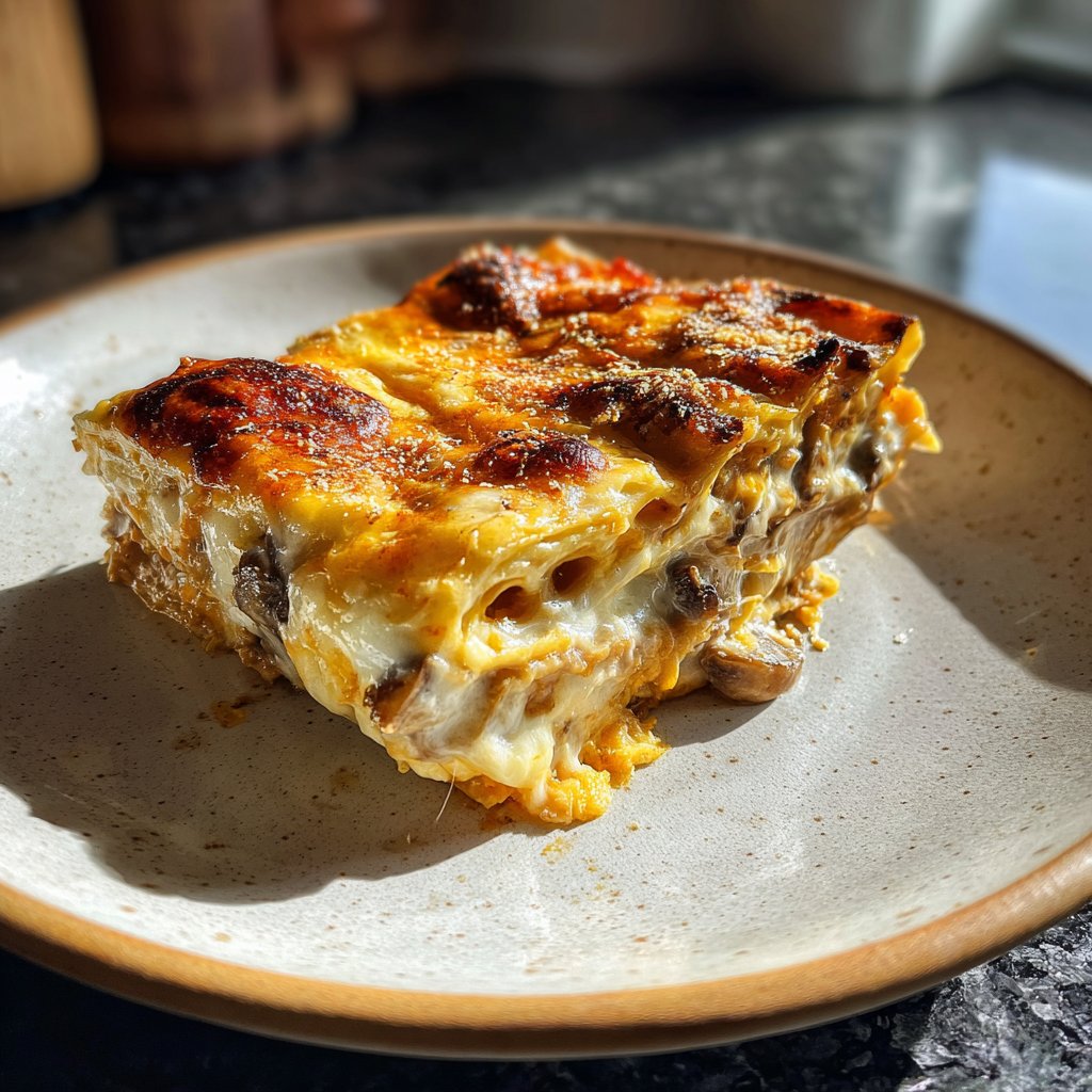 Lasagne mit Pilzen