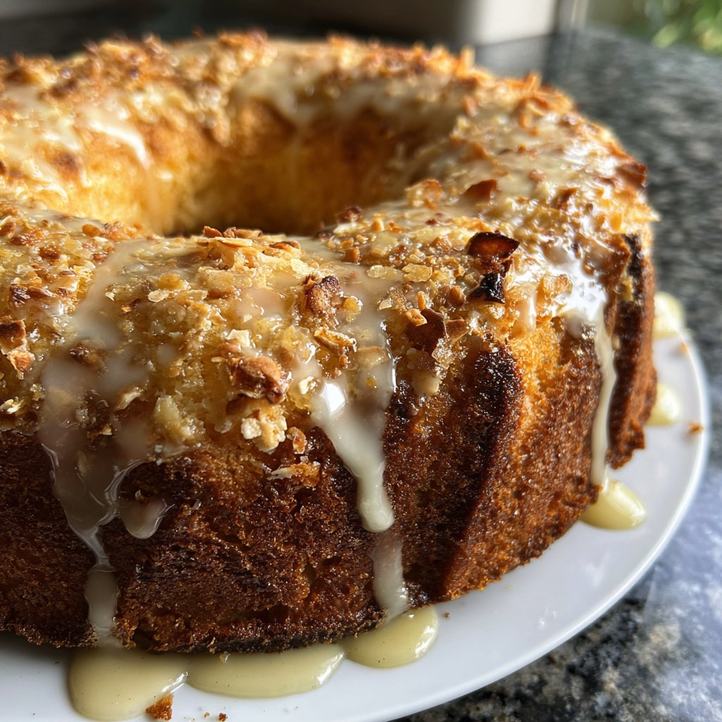 Zitronenkuchen mit Mandelkruste