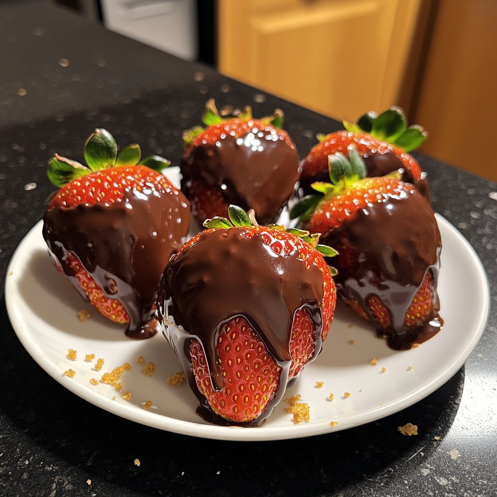 Schoko Erdbeeren selber machen