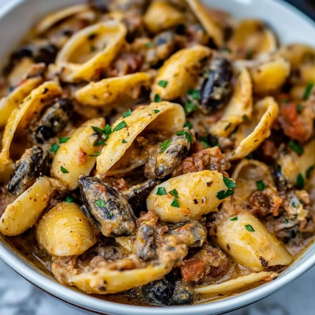 Rindfleisch-Creme mit Muscheln