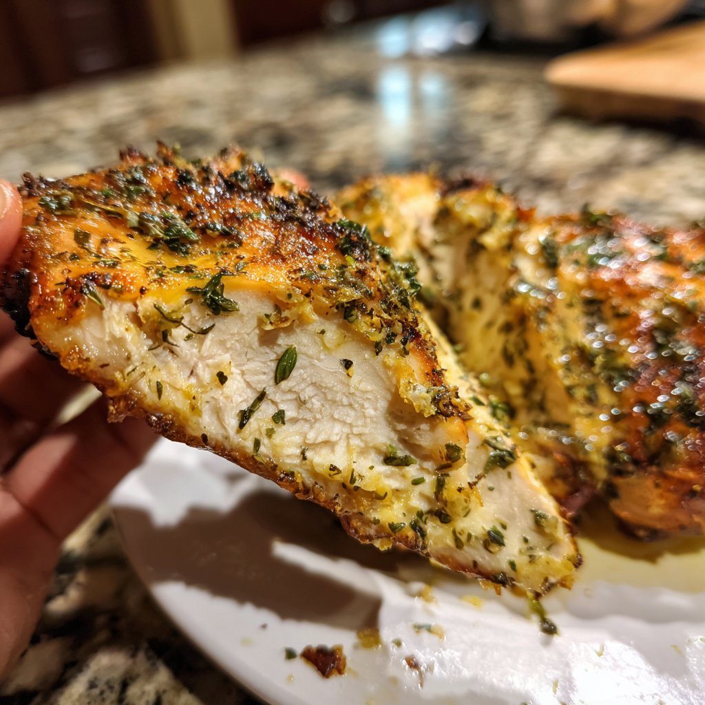 Hähnchenbrust saftig gebraten