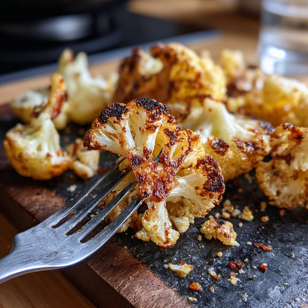 Blumenkohl aus dem Ofen knusprig