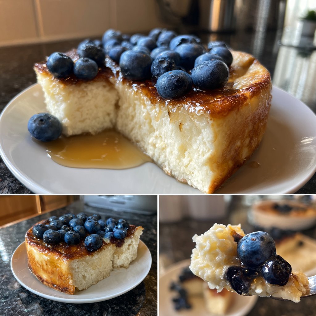 Pfannkuchen mit Heidelbeeren