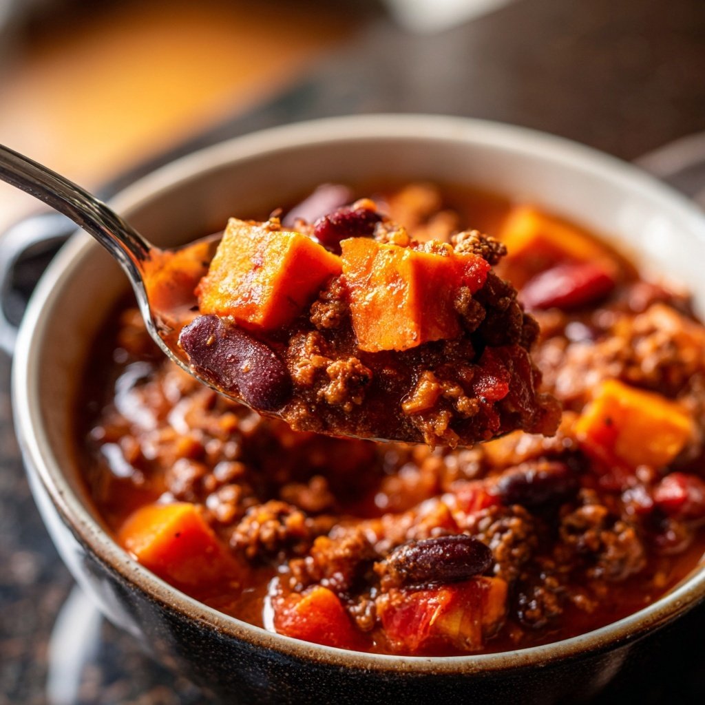 Chili sin Carne mit Süßkartoffeln