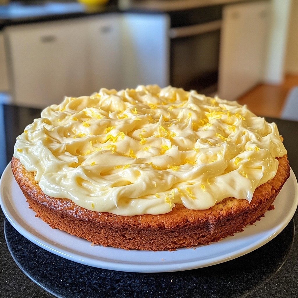 Zitronenkuchen mit Frischkäse Frosting