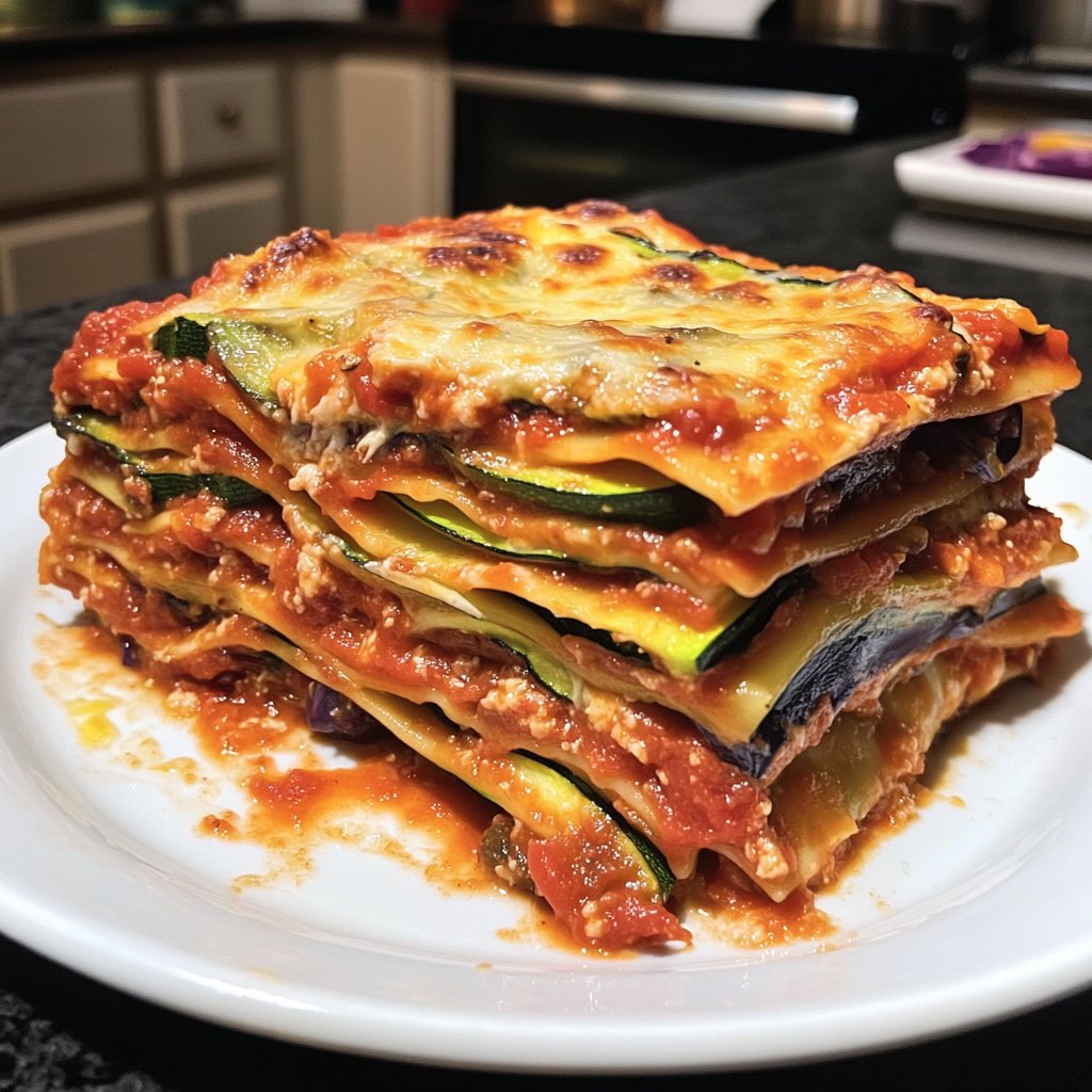 Lasagne mit Zucchini und Aubergine
