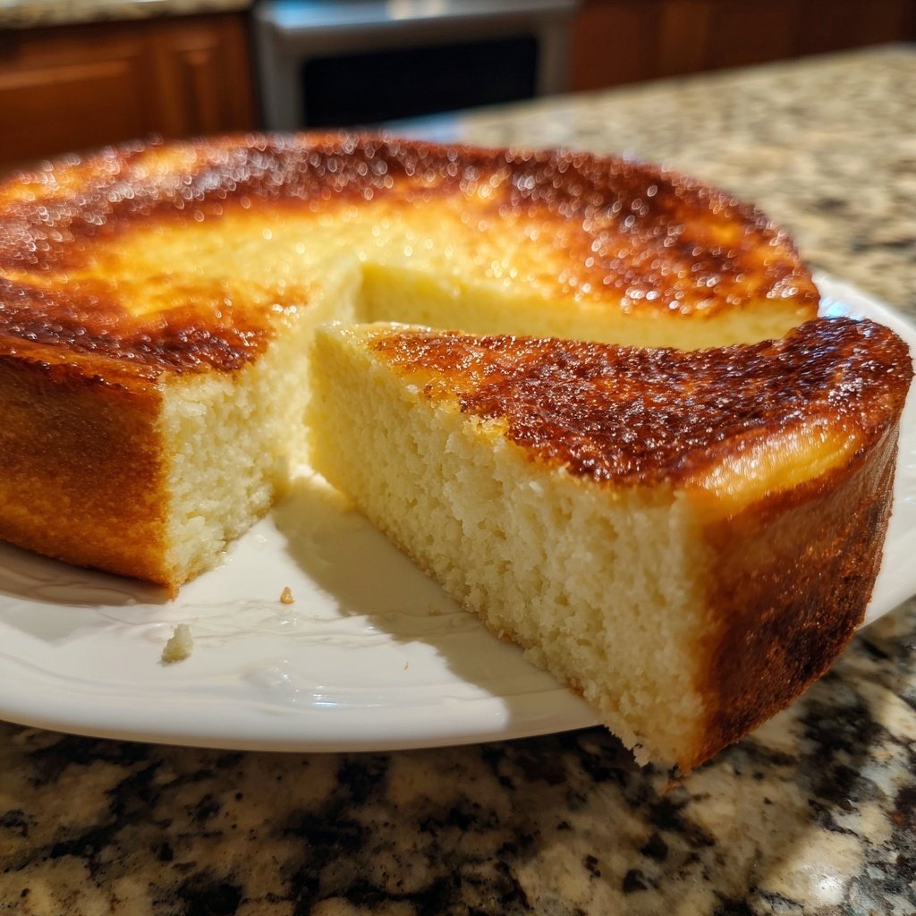 Käsekuchen mit Vanille und Zitronenabrieb