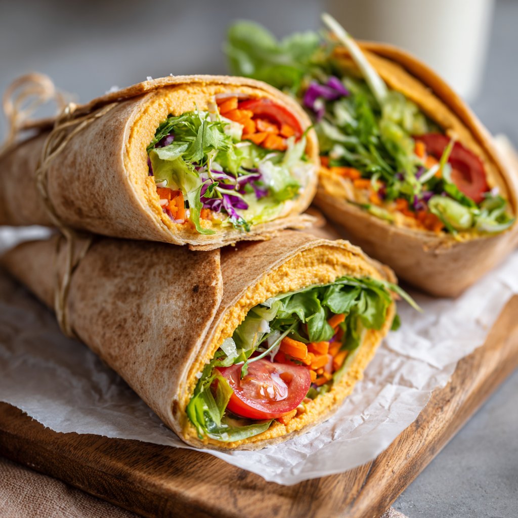 Wraps mit Hummus