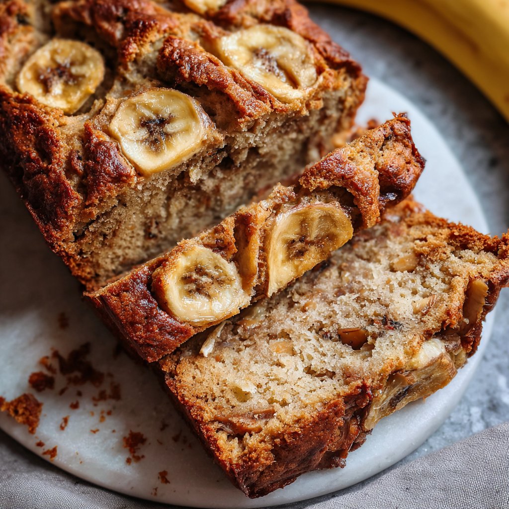 Bananenbrot mit Zimt und Apfel