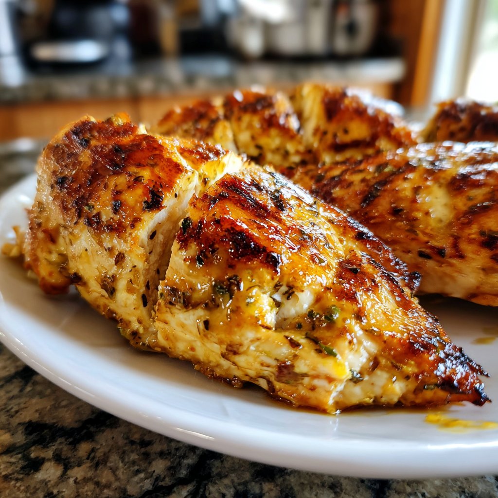 Hähnchenbrust mit Zitronensauce