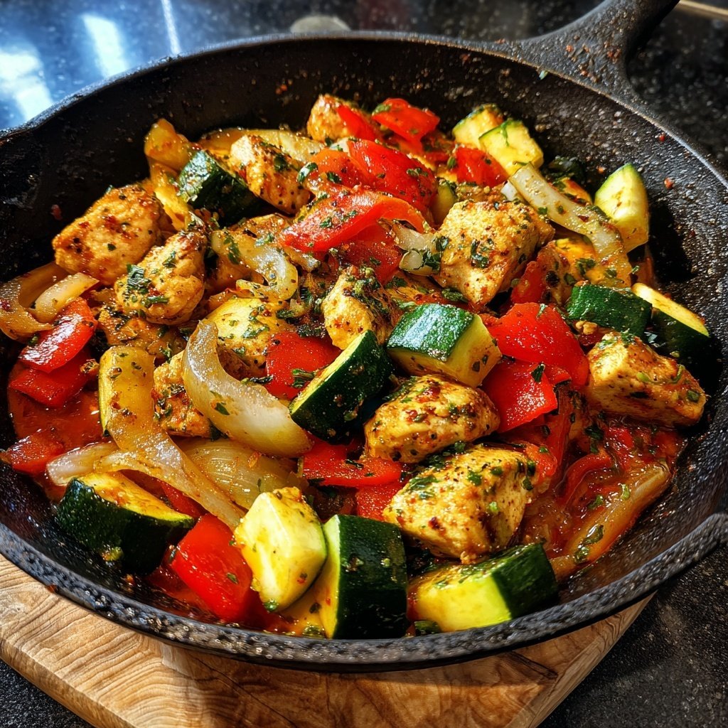 Kalorienarme Mittagspfanne