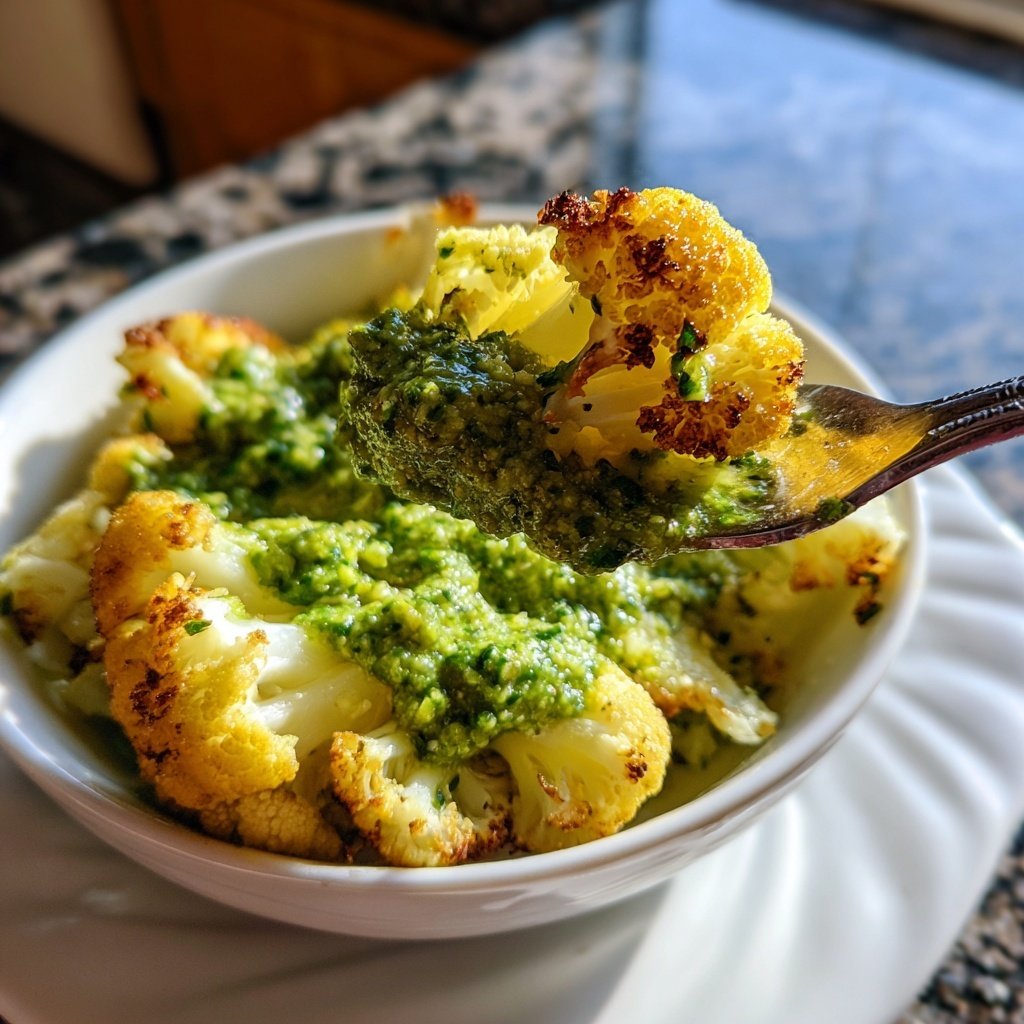 Blumenkohl mit Petersilienpesto
